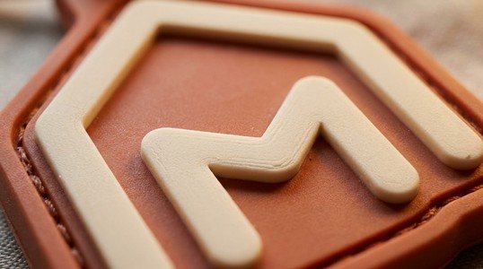 Makroaufnahme einer 3D-Form aus PVC